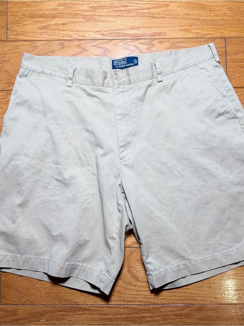 Ralph Lauren Polo Men’s Flat Front Chino Shorts - Light Khaki